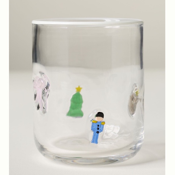 Anthropologie The Festive Icon Juice Glass Christmas Holiday Nutcracker - Picture 2 of 16
